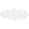 Ekena Millwork Zoe Architectural Grade PVC Ceiling Medallion, 40"W x 26 5/8"H x 3"ID x 12 1/2"C x 1"P, One-Piece CMP40X26ZE-03000 - alternate 4